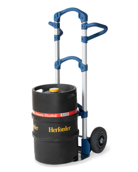 Alu-Kompaktkarre Wuppi, Tragkraft 200 kg, mit Klappschaufel und Luftbereifung